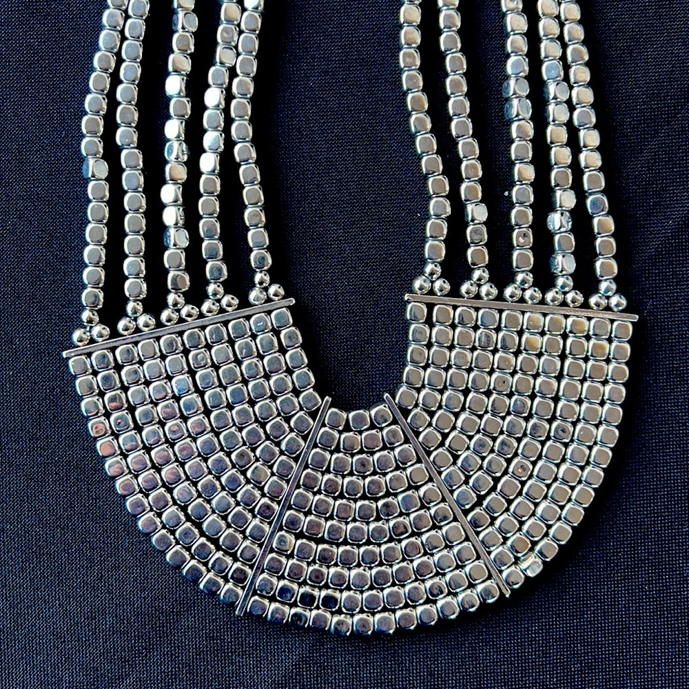 Mayan Collar Beaded Necklace - Picture 3 of 4